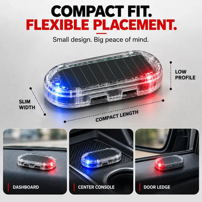 🔥Limited-Time Deal - Solar Car Security Warning Light-DIY Flashing Security Light for Vehicle Deterrence