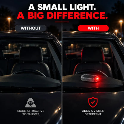 🔥Limited-Time Deal - Solar Car Security Warning Light-DIY Flashing Security Light for Vehicle Deterrence