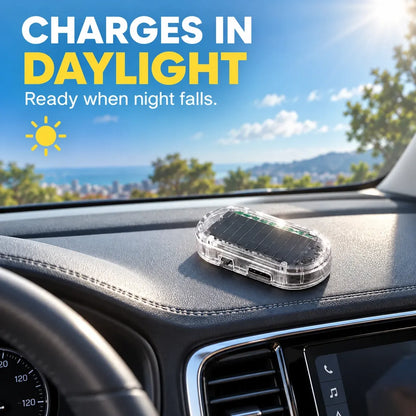 🔥Limited-Time Deal - Solar Car Security Warning Light-DIY Flashing Security Light for Vehicle Deterrence