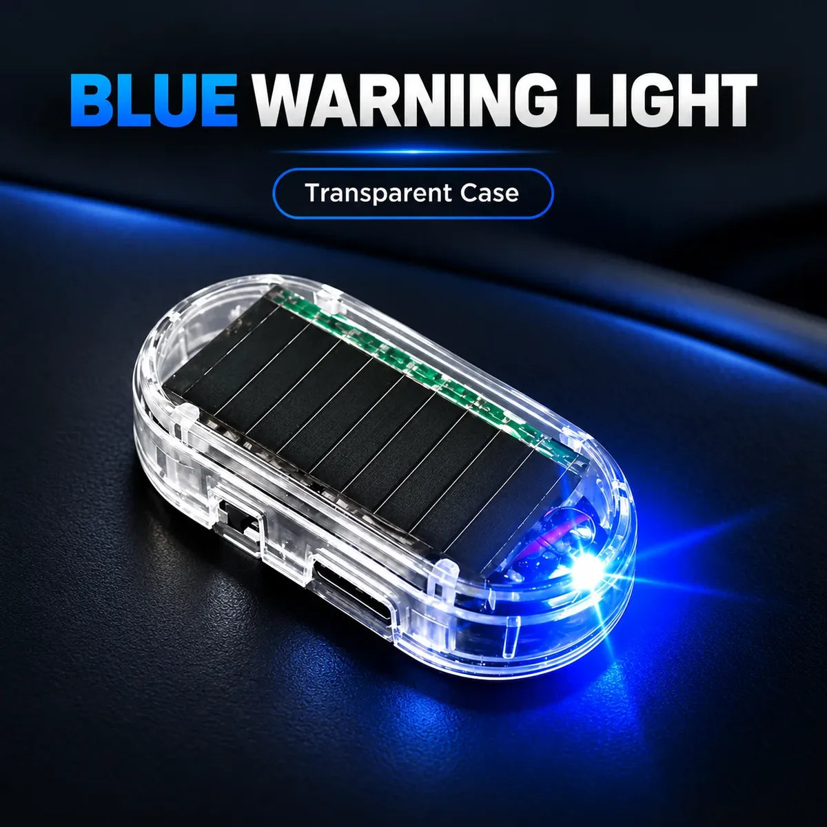 🔥Limited-Time Deal - Solar Car Security Warning Light-DIY Flashing Security Light for Vehicle Deterrence