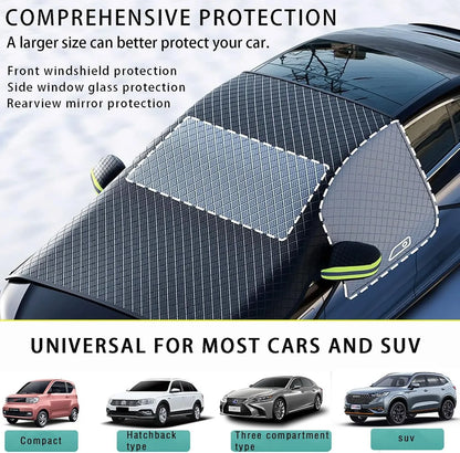 🔥 40% OFF — 💞54K+ SOLD!🔥All-Season Windshield Snow Cover with Mirror Protection❄️