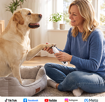 Electric Pet Nail Grinder - Enjoy Calmer, Easier Nail Trims Together 🐶