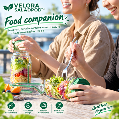 🥗 VELORA SALADPOD™ - YOUR SALAD. YOUR FORK. ALL IN ONE