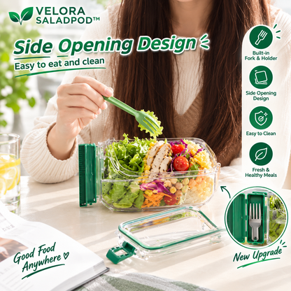 🥗 VELORA SALADPOD™ - YOUR SALAD. YOUR FORK. ALL IN ONE