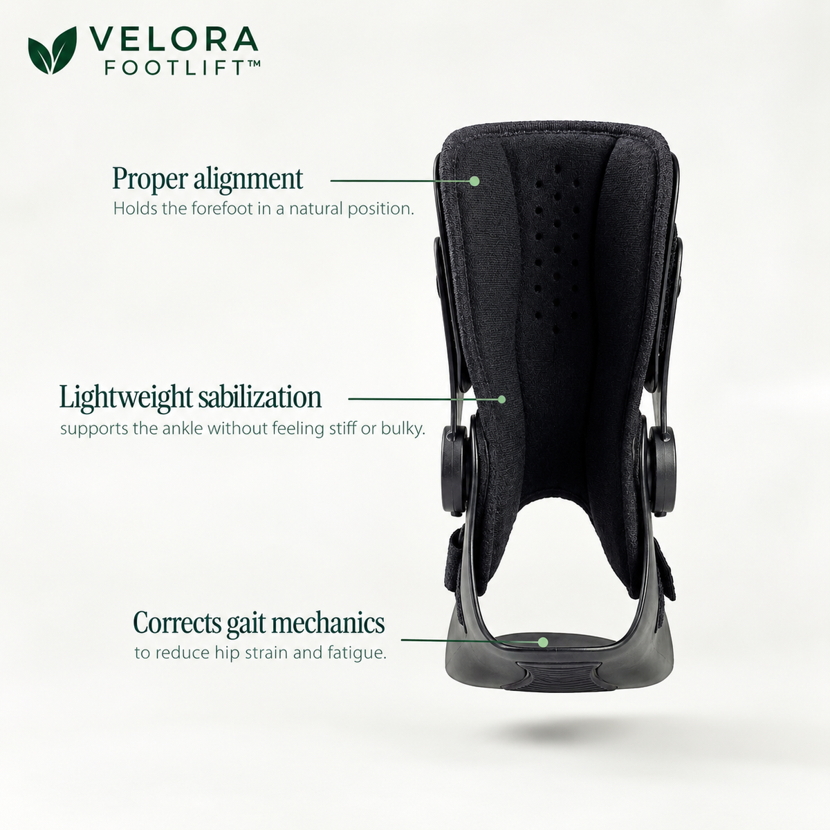 VELORA FOOTLIFT™ — Foot Drop Support Brace