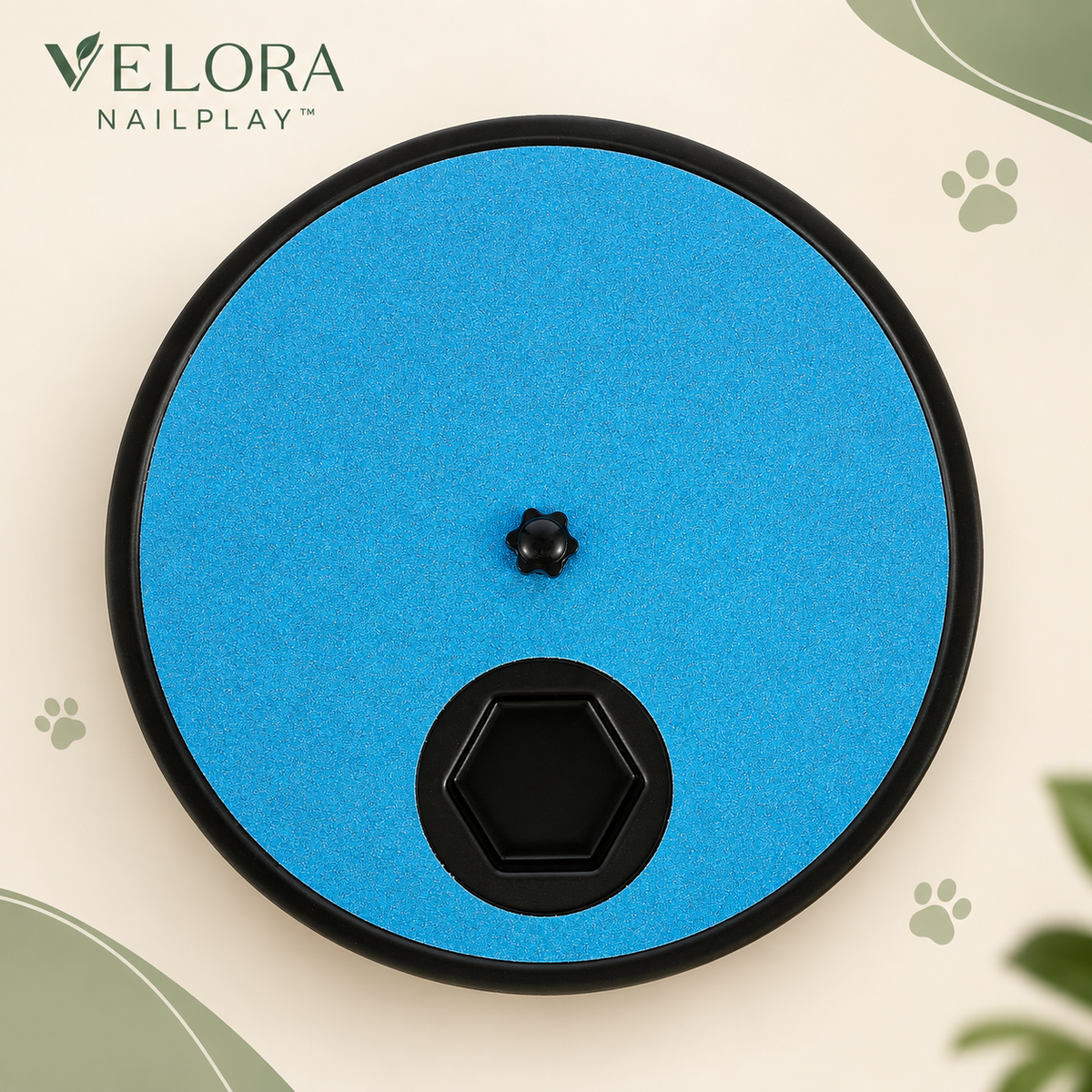 VELORA PAWSCRATCH™—Rotating Pet Nail Scratcher & Treat Board for Dogs & Cats