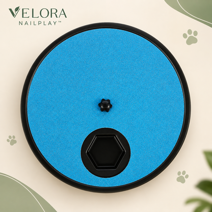 VELORA PAWSCRATCH™—Rotating Pet Nail Scratcher & Treat Board for Dogs & Cats