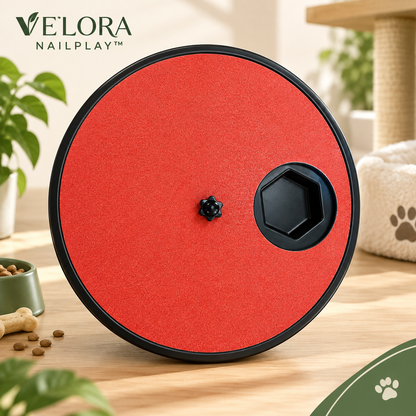 VELORA PAWSCRATCH™—Rotating Pet Nail Scratcher & Treat Board for Dogs & Cats