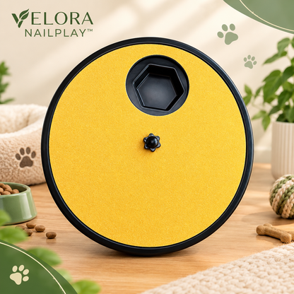 VELORA PAWSCRATCH™—Rotating Pet Nail Scratcher & Treat Board for Dogs & Cats