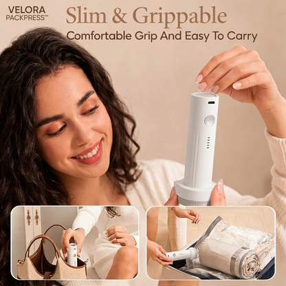 VELORA PACKPRESS™ - Compression Storage Vacuum Pump PRO Travel Set