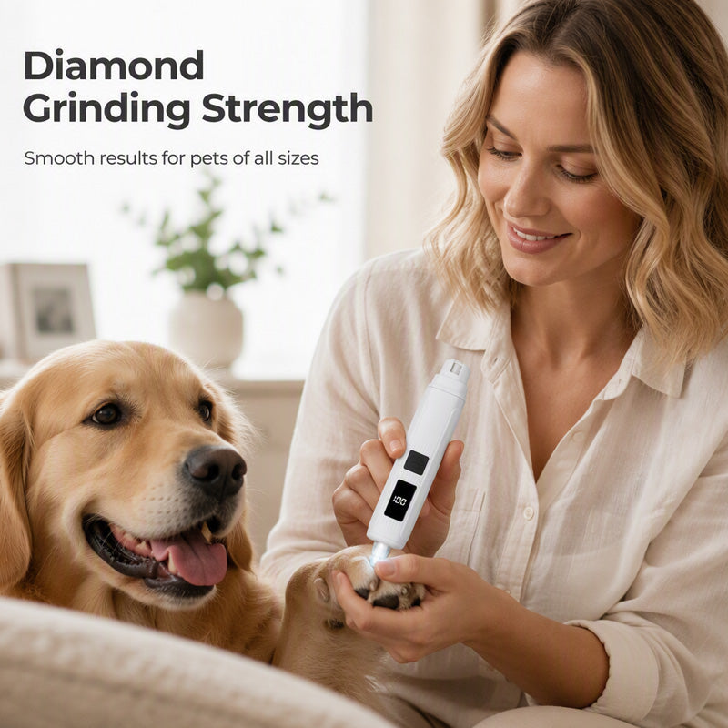 Electric Pet Nail Grinder - Enjoy Calmer, Easier Nail Trims Together 🐶